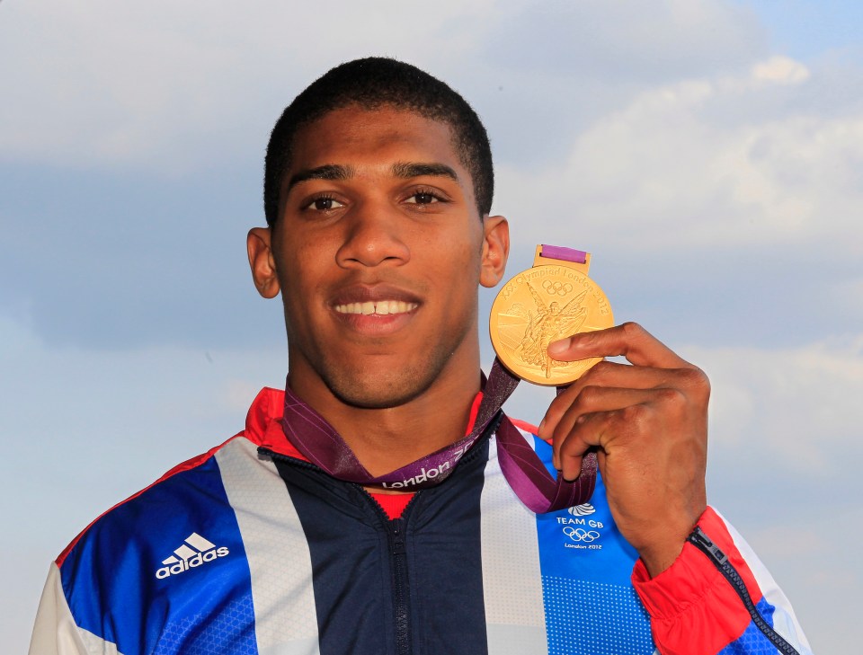 Anthony Joshua soon became the nation's golden boy when he won a medal of the same colour at the London 2012 Olympics