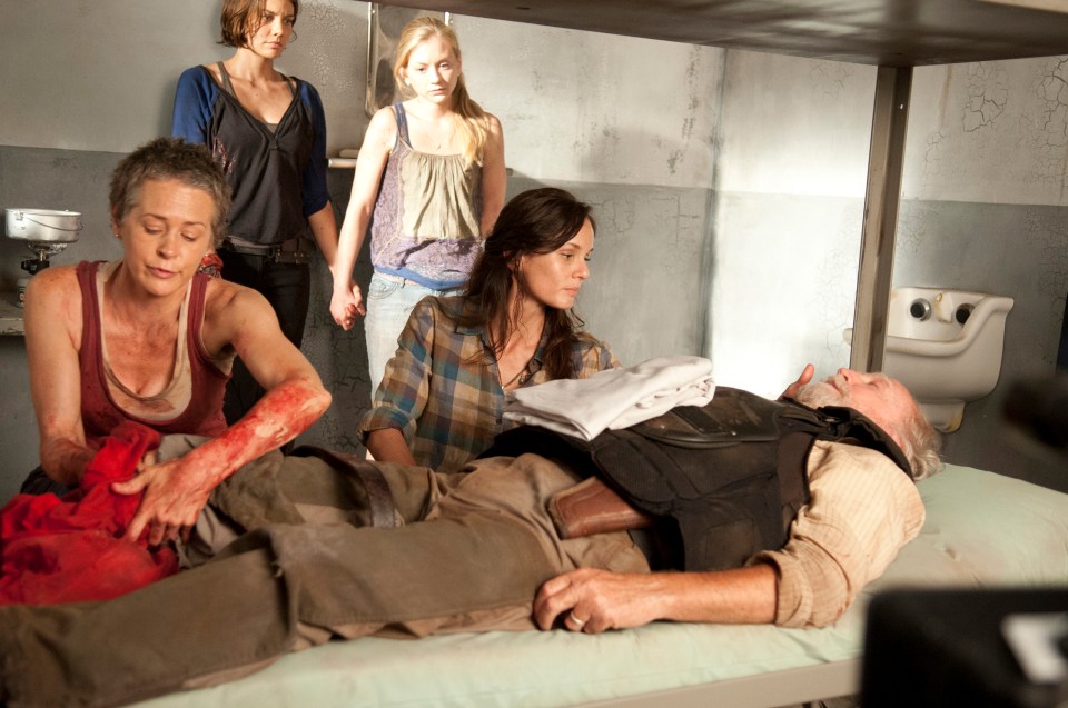 Beth is Maggie's half-sister but was shot in the head by Dawn 