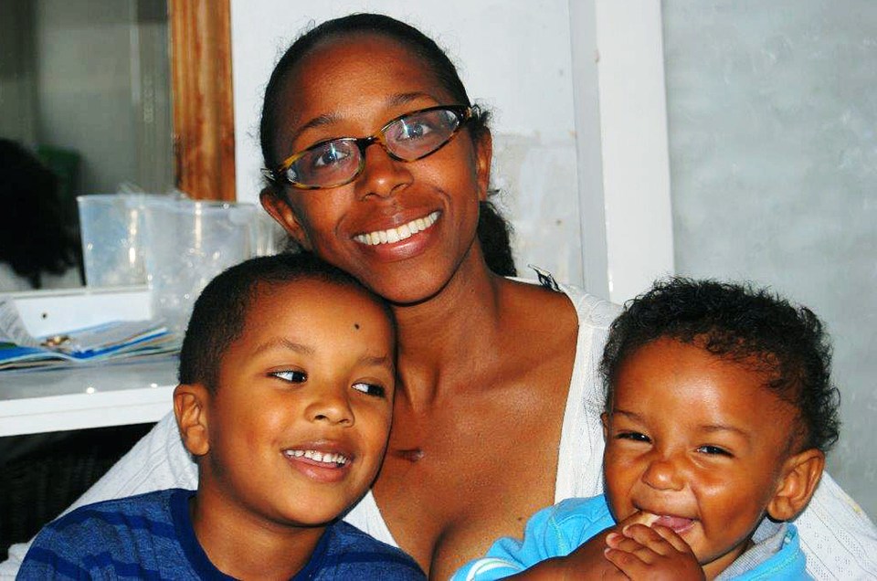 Sian Blake, 43, and her two young sons, Zachary (left), eight, and four-year-old Amon, who were killed by Arthur Simpson-Kent