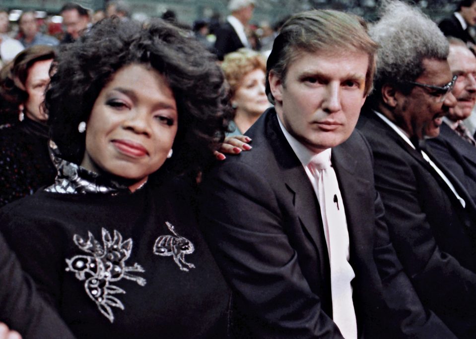  Oprah and Trump partied together at Tyson's 30th