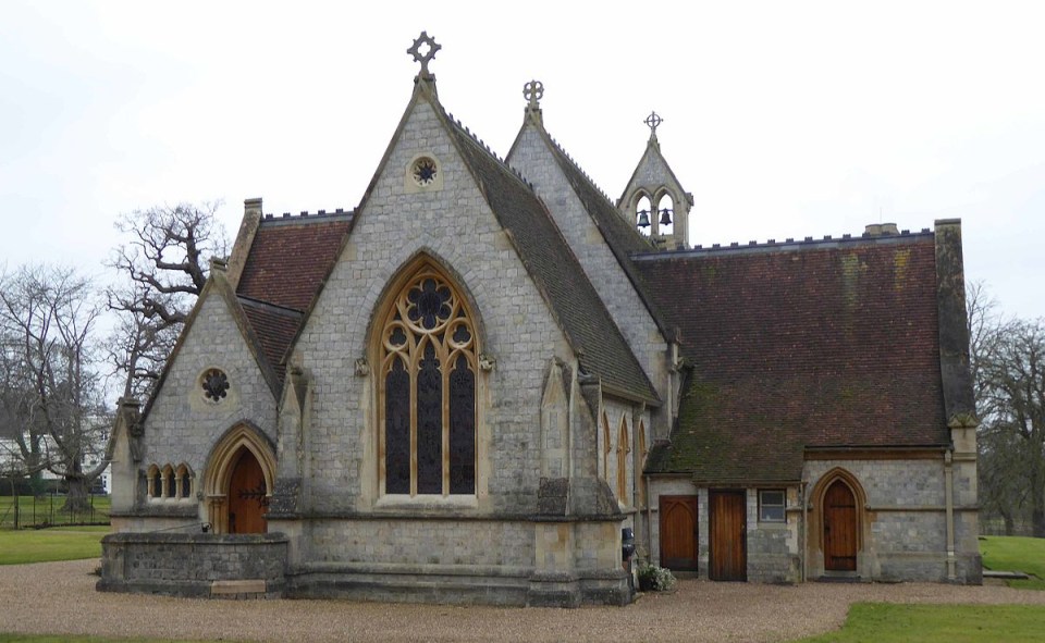 The couple tied the knot at the Royal Chapel of All Saints or Queen Victoria's Chapel in the grounds of the Royal Lodge in Windsor Great Park