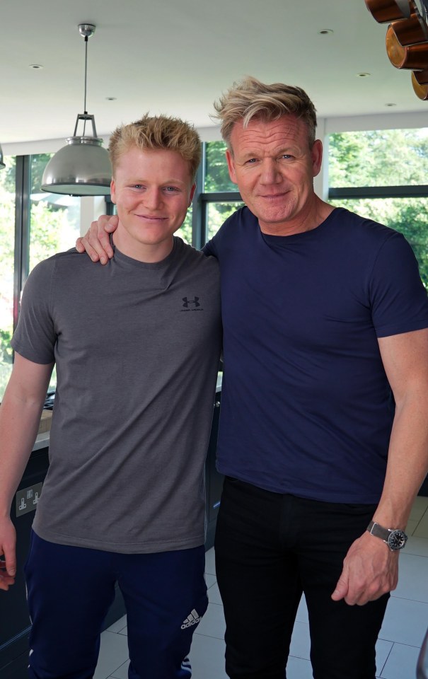 Gordon with his lookalike son Jack