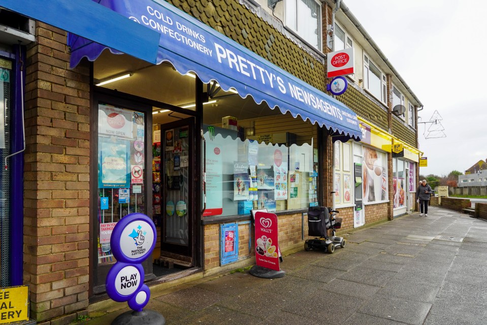 Steve bought his winning ticket from this newsagents in Sussex