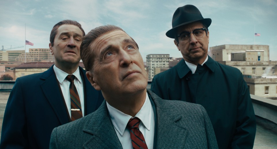 The Irishman stars the legendary acting triad Robert De Niro, Al Pacino, Joe Pesci