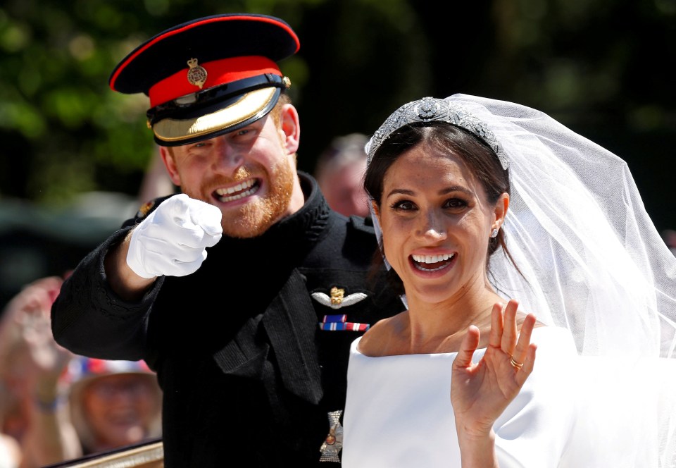 The Duke and Duchess on their wedding day in 2018