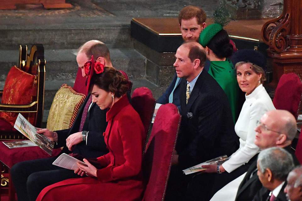 The biography claimed Kate Middleton barely made eye contact with Meghan at the Commonwealth Day service