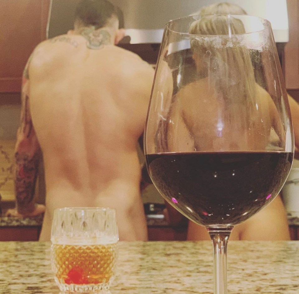 The pair kept fans entertained during lockdown on Instagram with some nude pictures