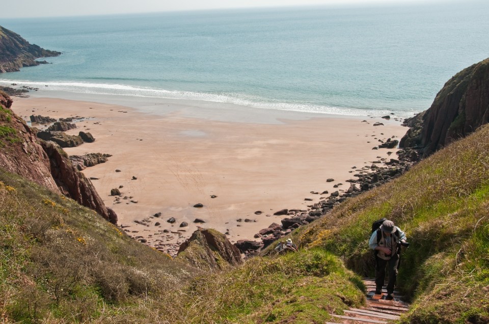 Presipe Bay is a treasure on the Welsh coastline