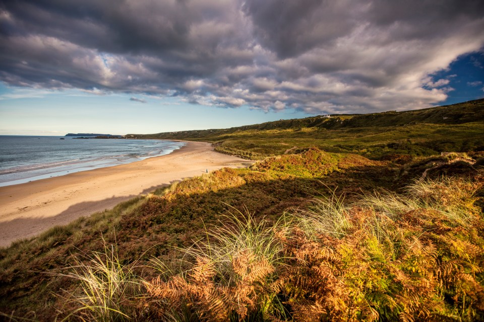 White Park Bay is the perfect place for relaxing and golden sand