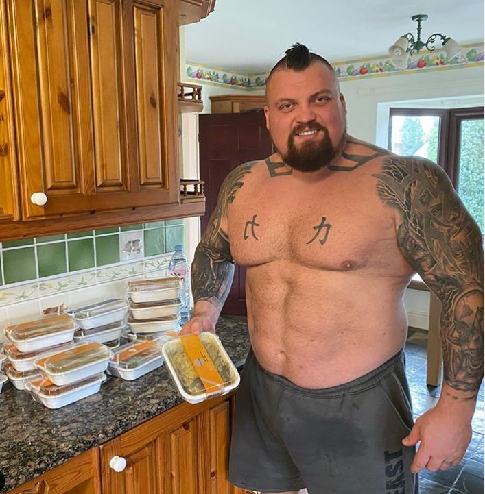 The man mountain is training for a boxing showdown with Hafthor Bjornsson