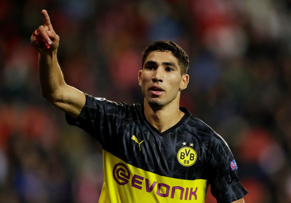 Inter Milan have signed Achraf Hakimi from Real Madrid for £40.5million