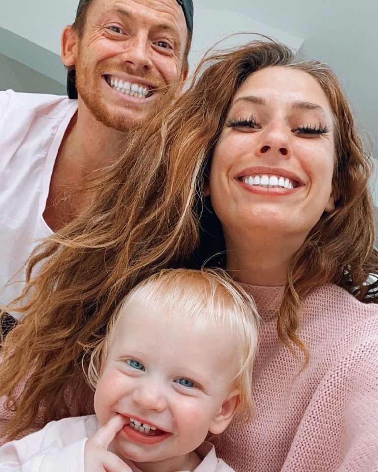 Stacey welcomed Rex with partner Joe Swash