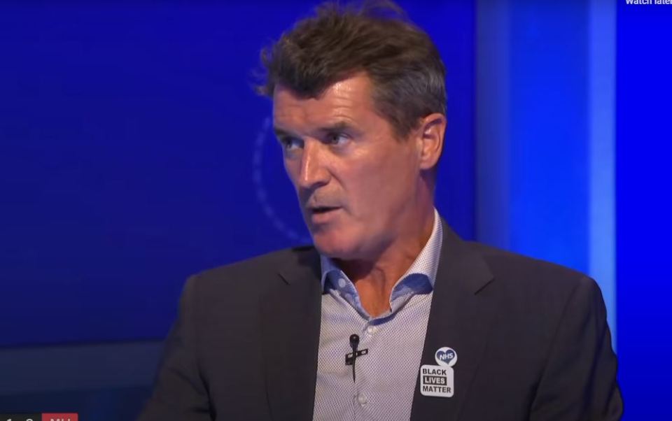 Roy Keane, Evra's fellow pundit for the game, did wear a Black Lives Matter badge