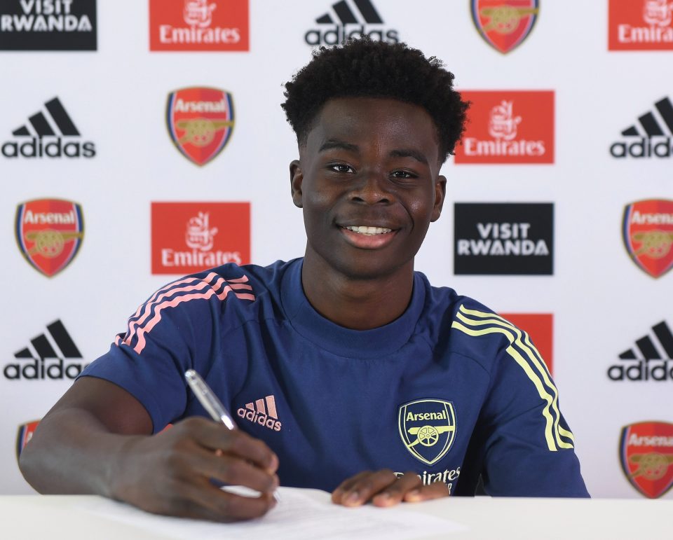  Bukayo Saka spoke of his relief to have finally agreed the new long-term deal