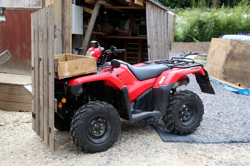 The gang had tried to steal this £10,000 quad bike