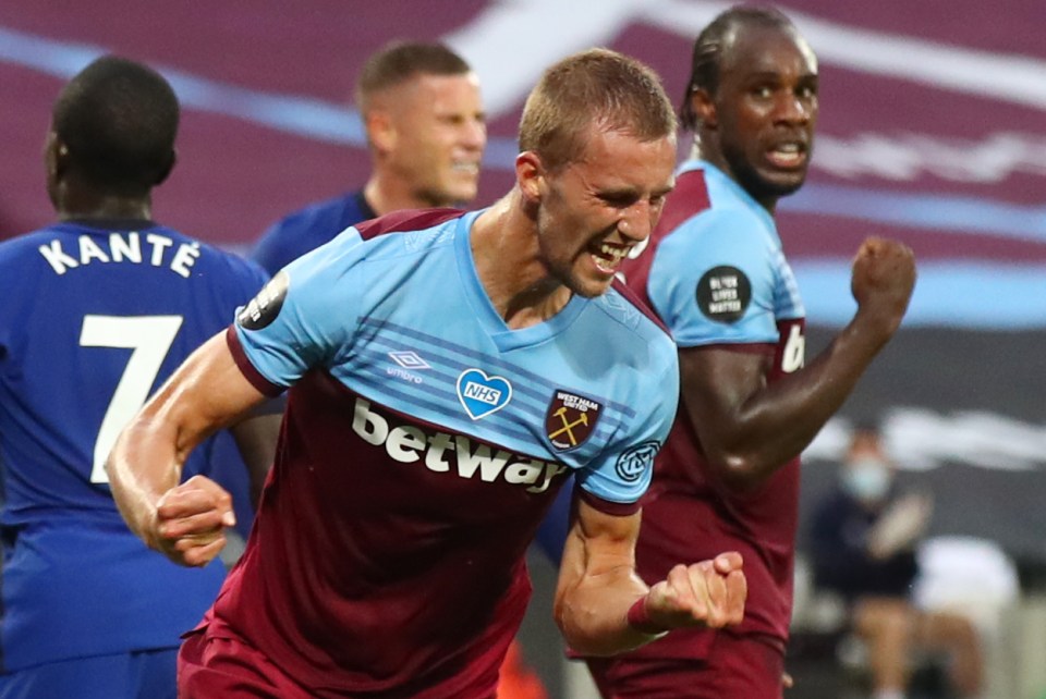 Tomas Soucek's three goals have helped West Ham avoid the dreaded drop