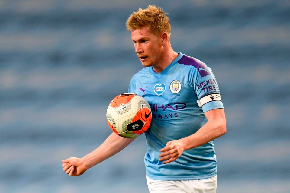 De Bruyne produced a masterful display against champions Liverpool on Thursday night