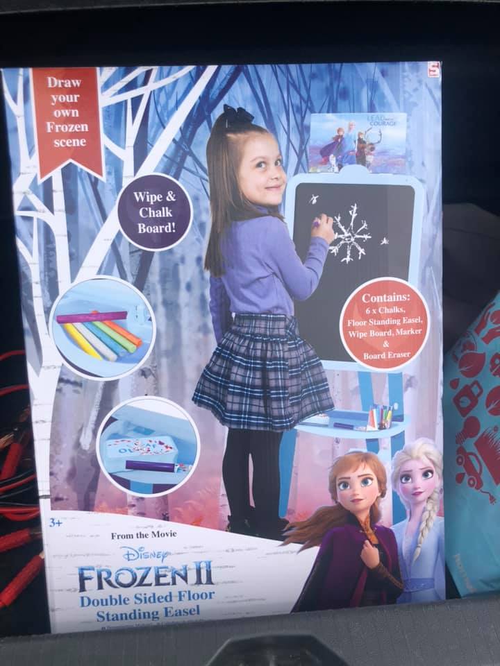 The shopper picked up this Frozen easel from Home Bargains