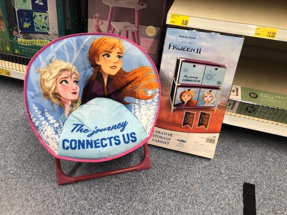 the Frozen-themed furniture items are available from B&M