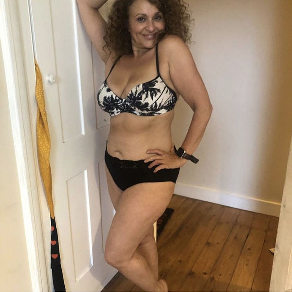 Loose Women star Nadia Sawalha stripped down to her underwear in this revealing snap