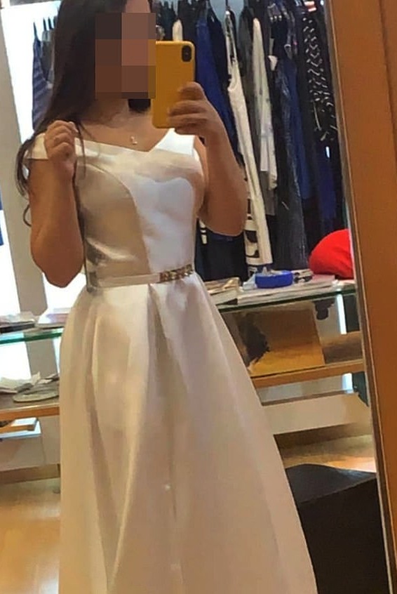 The bride claims her 'bratty' mother-in-law asked to wear her wedding dress for her own nuptials 