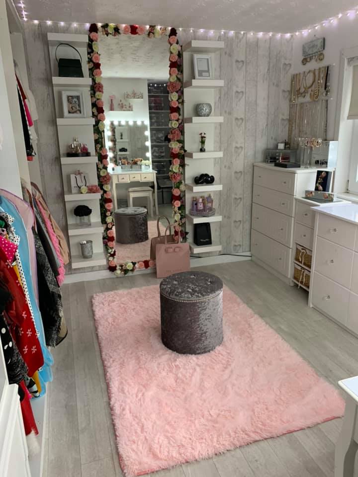 Jackie Brown has turned her daughters' old bedroom into a dream walk-in wardrobe