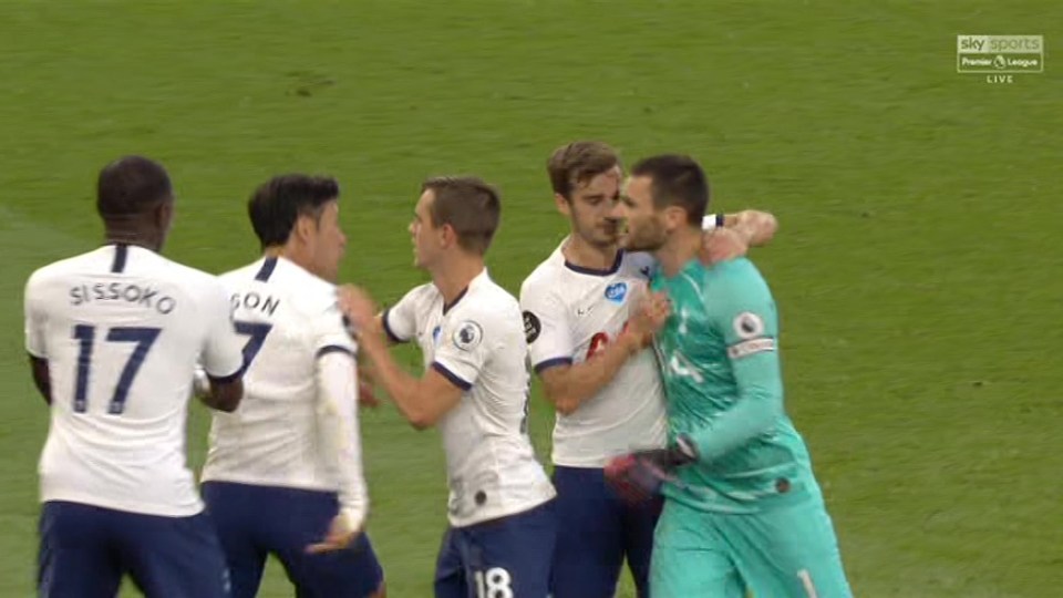 Hugo Lloris was furious at Son Heung-min for not tracking back