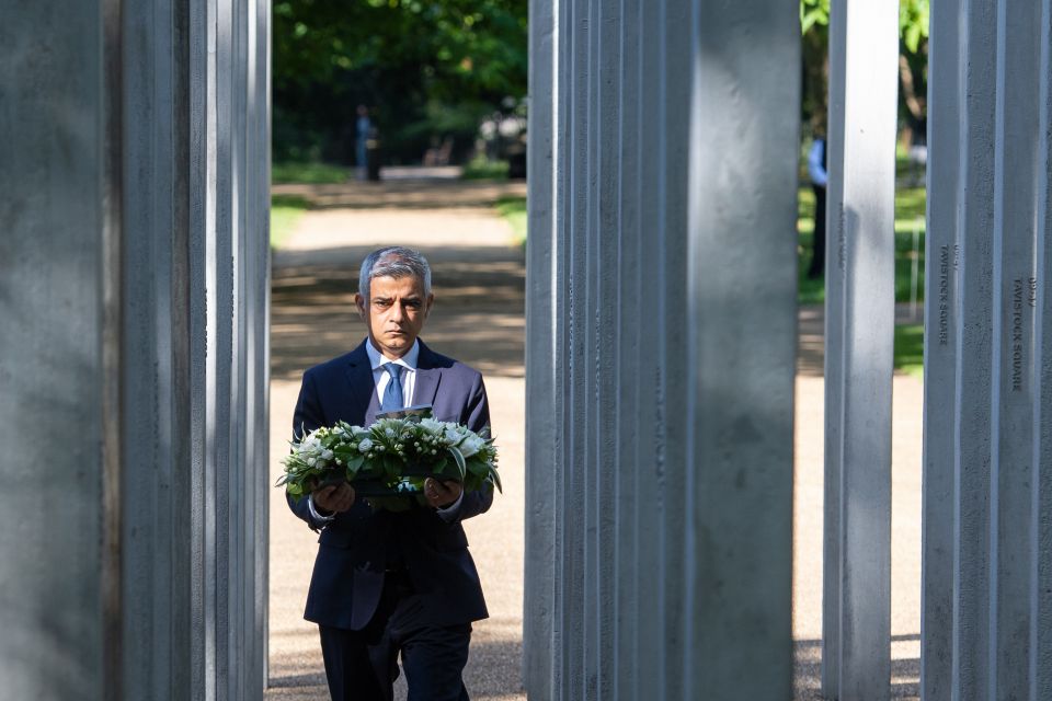 Mayor of London Sadiq Khan attends 2019's anniversary of 7/7