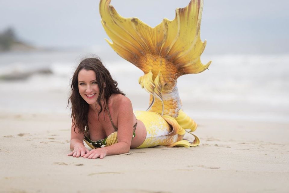 Stephanie didn't wear SPF or suncream when she worked as a mermaid as she didn't want to ruin the illusion for kids