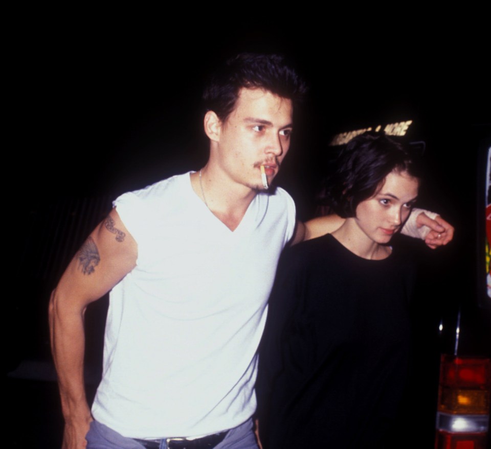 Depp was engaged to Winona for three years in the 1990s