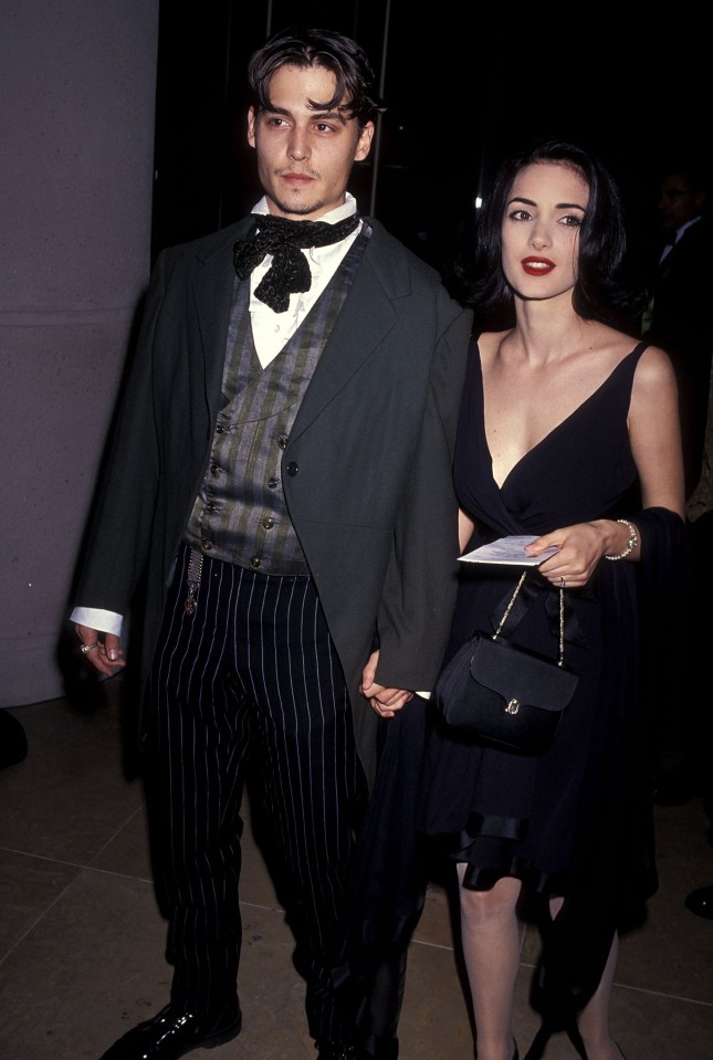 Depp was in a relationship with his Edward Scissorhands co-star Winona Ryder