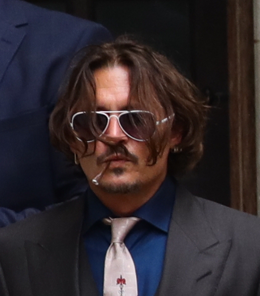 Depp leaves the High Court today 