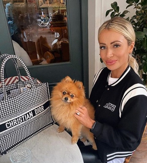 Olivia Attwood is the proud owner of a Dior designer handbag