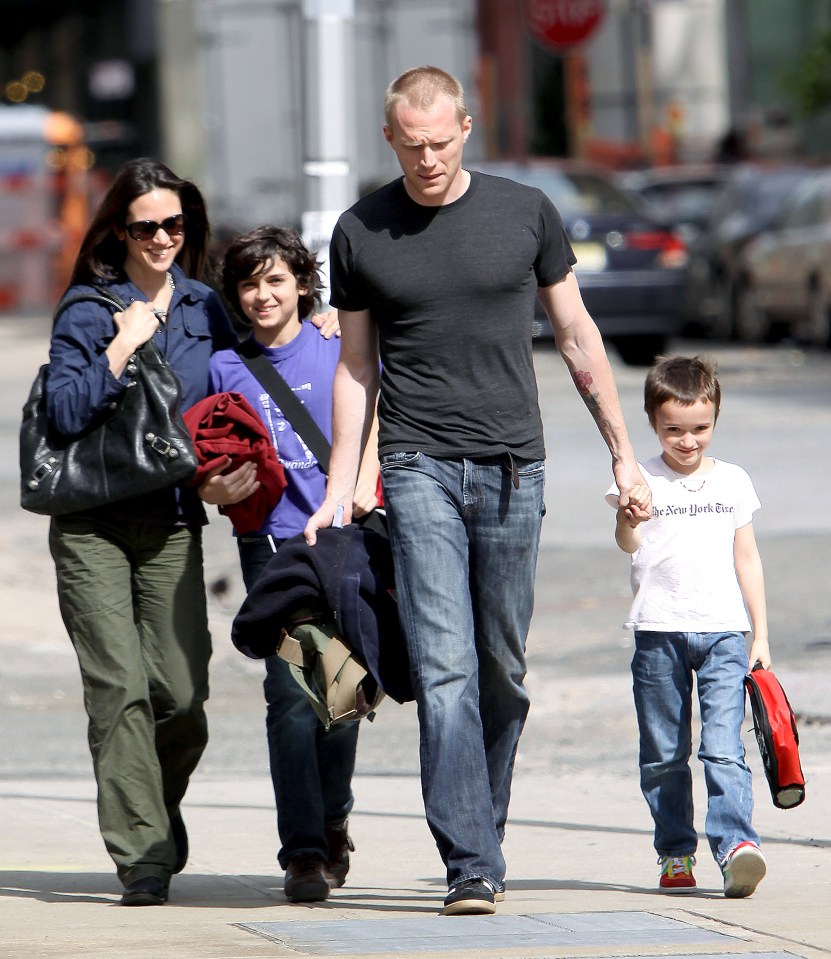 The couple, pictured with Kai and Stellan in 2009, keep their kids out of the limelight