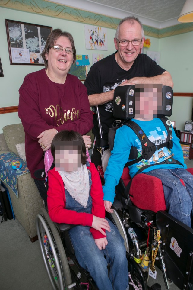 The couple adopted Matthew, 15, and Ellie, 8, who both have complex disabilities