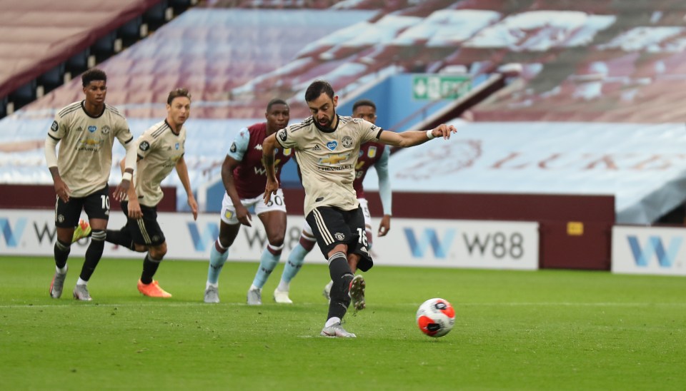  Bruno Fernandes got the party started against Villa