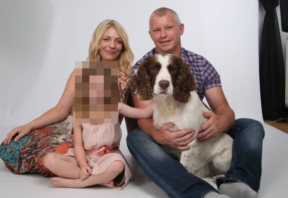 Andrew Webster pictured with his wife Lisa Webster and their daughter