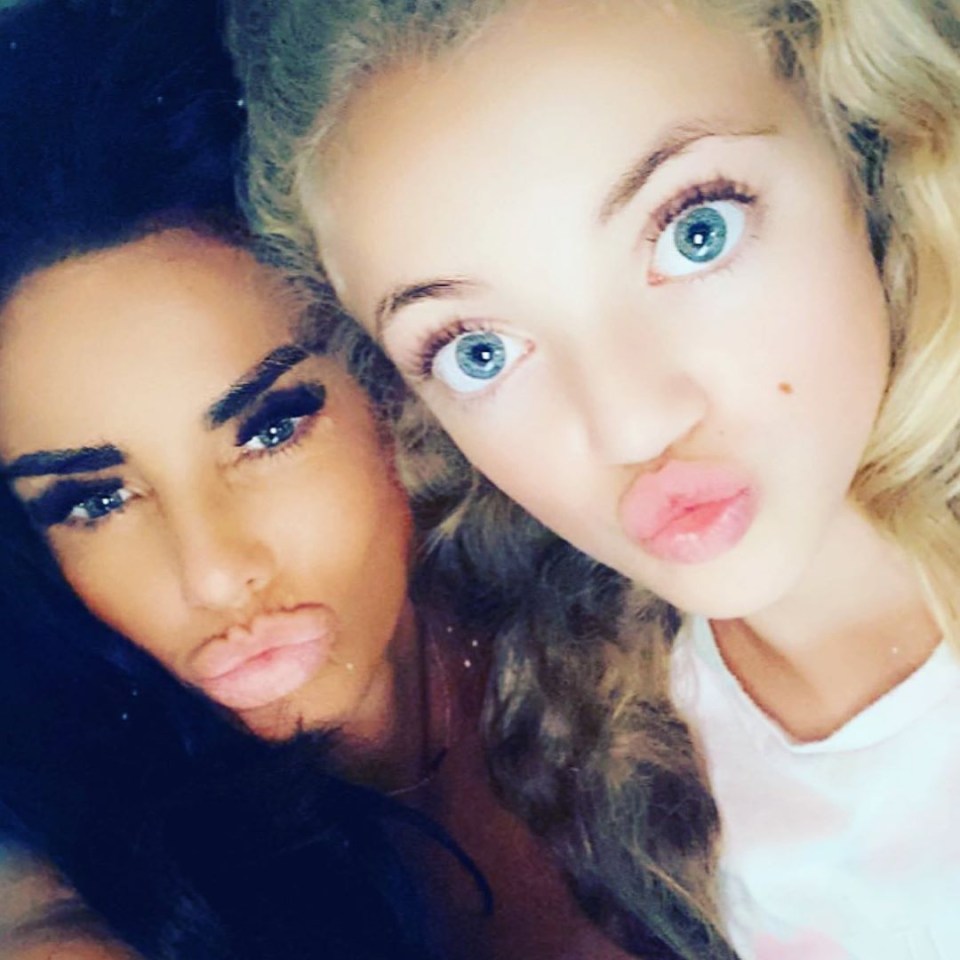 Her mum Katie Price said she could have an Instagram account now that she's a teenager