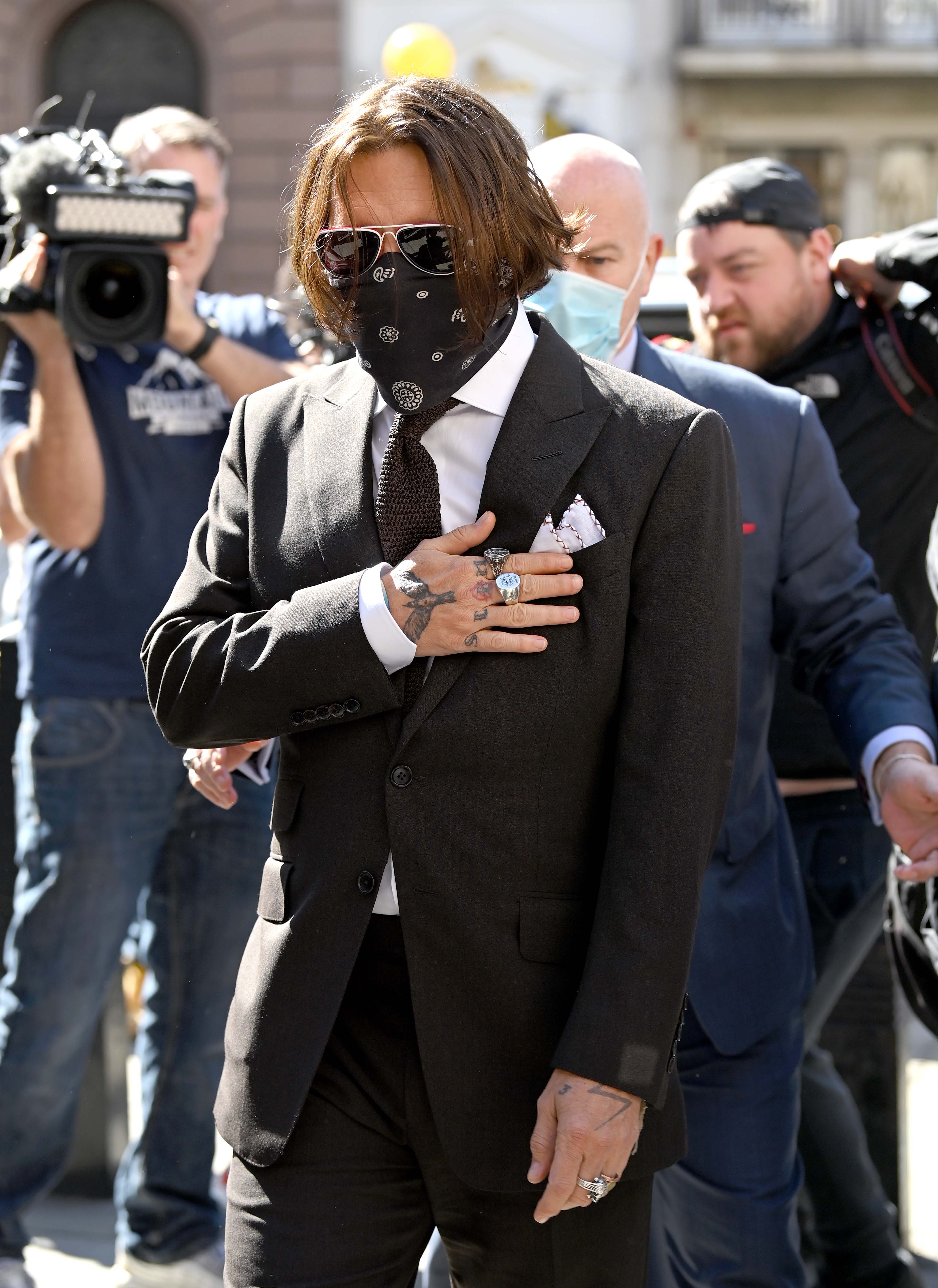 Depp will finish giving his evidence today, with the trial expected to last three weeks