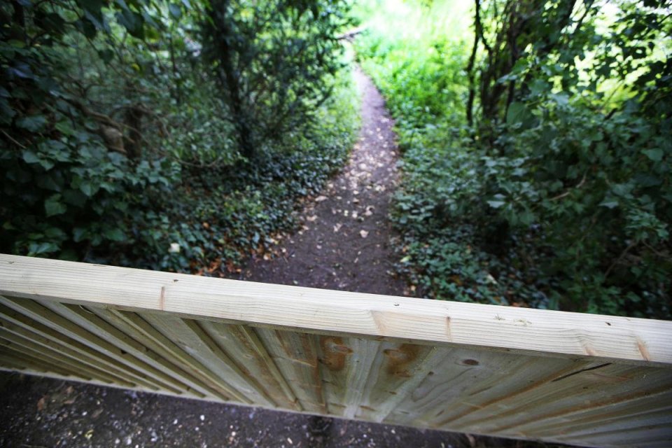 The fence now blocks a public footpath