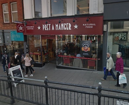 The Pret A Manger branch in question in Brighton