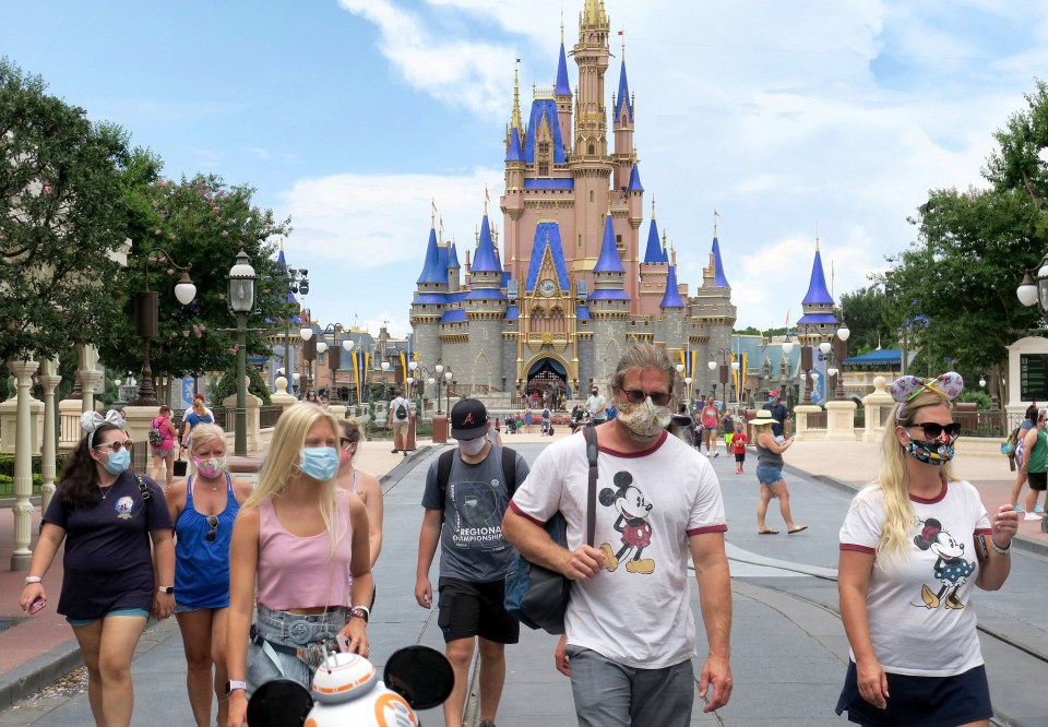 All guests over the age of two must wear  face covering in the park