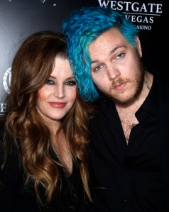 Lisa Marie Presley and Benjamin Presley Keough at The Elvis Experience premiere in 2015