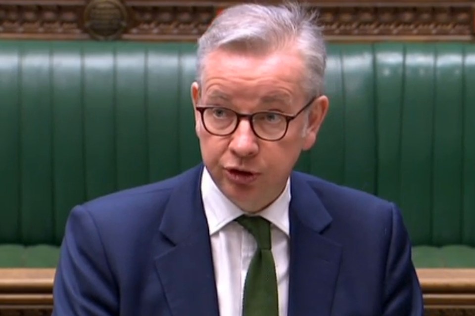 Michael Gove said people should be trusted to use their 'good sense' to wear face masks