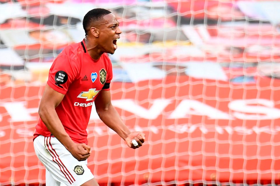 French forward Martial then turned the scoreline on its head three minutes later