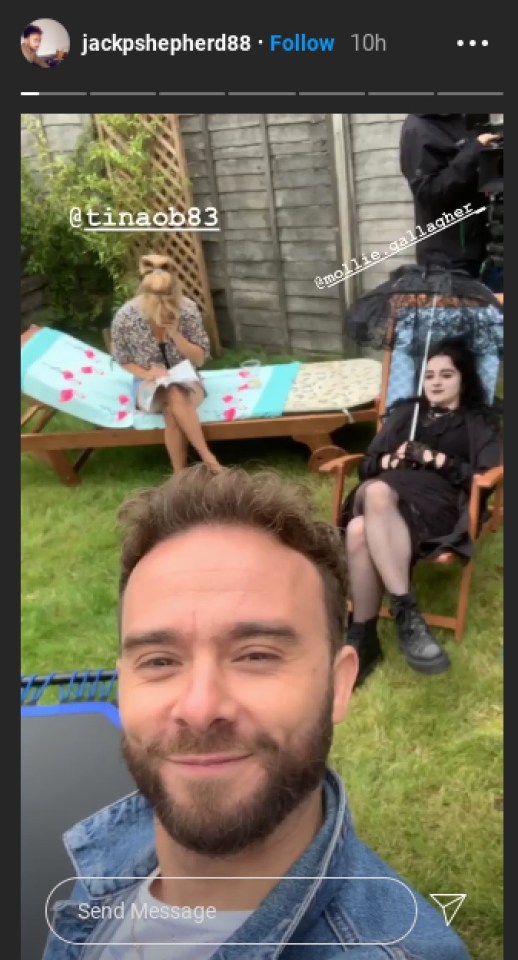  Jack teased the behind the scene moment with Tina and Mollie