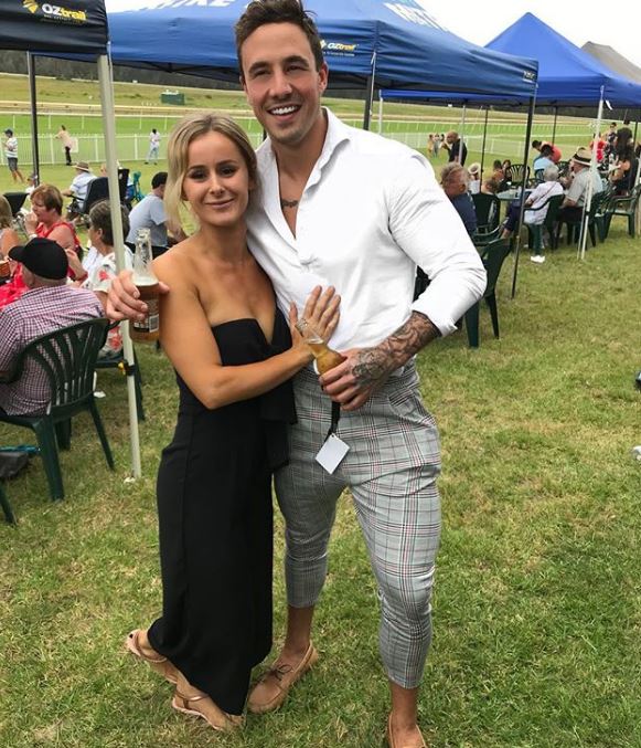 Grant with his girlfriend Lucy who is believed to have been with during the whole time he was on Love Island