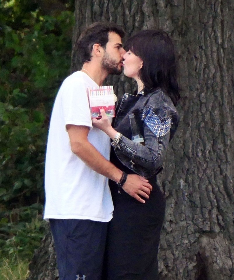 Daisy and her new love were spotted kissing in the park