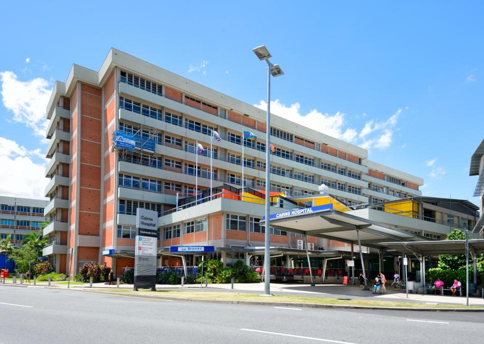 The five-year-old boy was flown to Cairns Hospital for urgent medical treatment