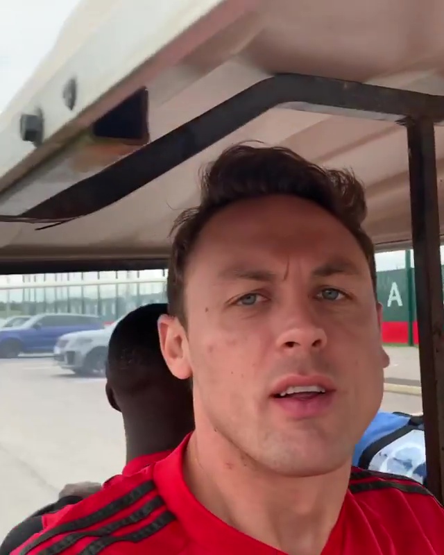 Matic jumped in the back and received a lift to the canteen